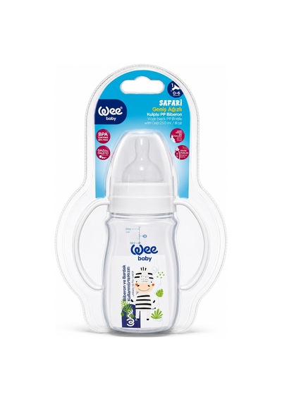 Wee Baby Safari Kulplu Pp Biberon 250 Ml 0-6 Ay