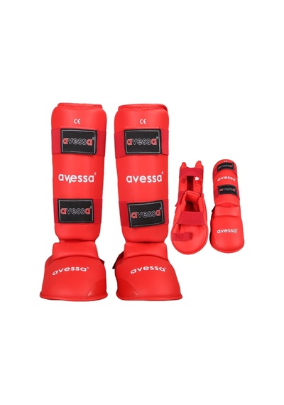 Özel Üretim Krkor-100 Red-l Karate Kaval Koruyucu L Beden Kırmızı Dövüş Yardımcı Antrenör