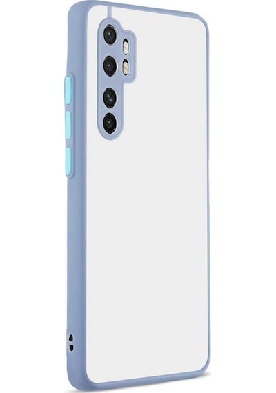 Xiaomi Mi Note 10 Lite Kılıf Hux Düğme Ve Kapak Zıt Renk Kılıf