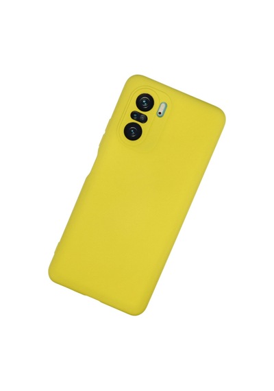 Xiaomi Poco F3 Uyumlu Kılıf Nano İçi Kadife Silikon - Sarı