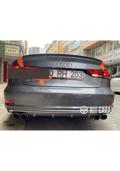 Audi A3 Sedan 2013-2016 Difüzör Plastik Boyalı