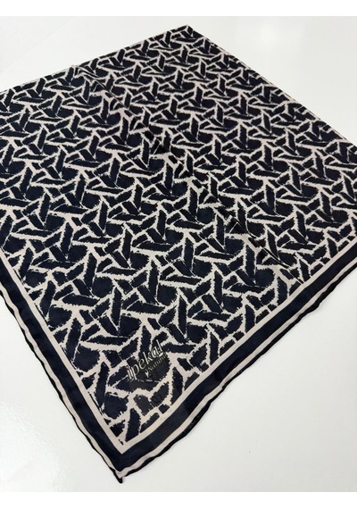 İpekal Soft Pamuk Eşarp-90 X 90 -06099 Lacivert
