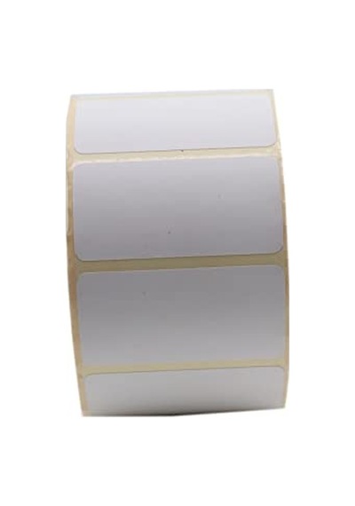 Lamine Termal Etiket 60mm X 30mm Ruloda 1500 Adet 40mm Kuka Çapında Direk Termal Transfer Etiketi 10