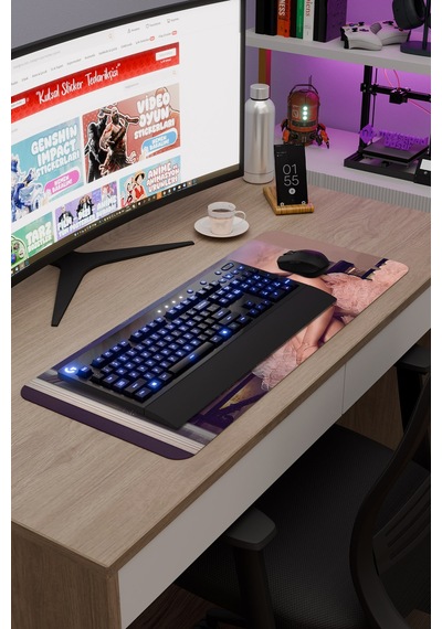 Emily İn Paris V5 70x30 Xl Gaming Kauçuk Kaymaz Taban Mouse Pad Fare Altlığı