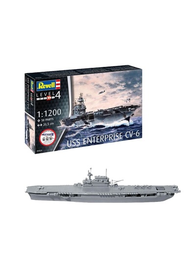 Revell Starter Kit Gemi Uss Enterprise Cv-6 75824