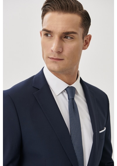 AC&Co / Altınyıldız Classics Erkek Lacı Slim Fit Dar Kesim Mono Yaka Takım Elbise
