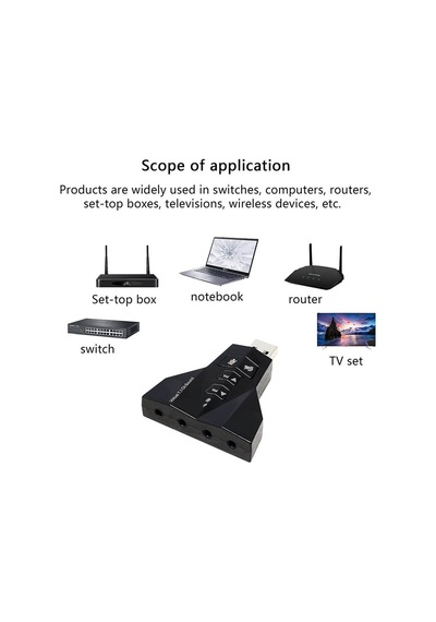Wozlo 7.1 Virtual Sound 3D Usb Ses Kartı