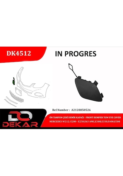 Lvsqvr Ön Tampon Çeki Demir Kapağı Mercedes W212-e200-e250-e63-amg-e300-e350