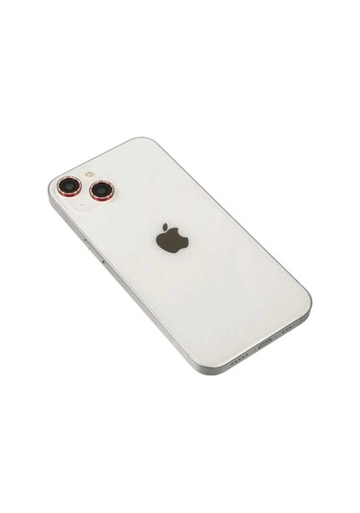 İphone 14 Diamond Kamera Lens - Kırmızı Diğer