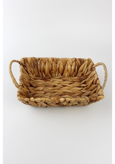 Hasır Rattan Ekmeklik Ekmek Sepeti Dikdörtgen 22,5 17cm Kahverengi