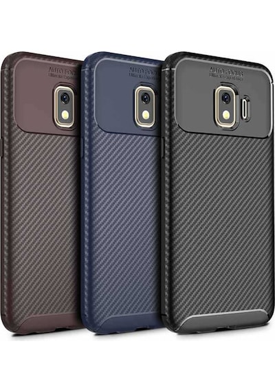 Samsung Uyumlu Galaxy J2 Core Kılıf Karbon Silikon Case