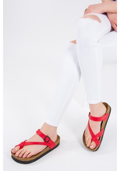 Fox Shoes Kırmızı Kadın Terlik B777753009 Kırmızı