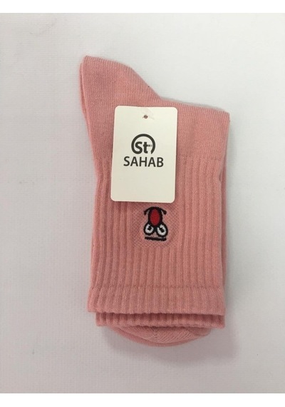Sahab 10770 Kadın Tenis Nakışlı Soket Çorap