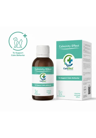 Calminity Effect 120 Ml Kedi Köpek Doğal Anksiyete Ve Korku Önleyici Likit Takviye