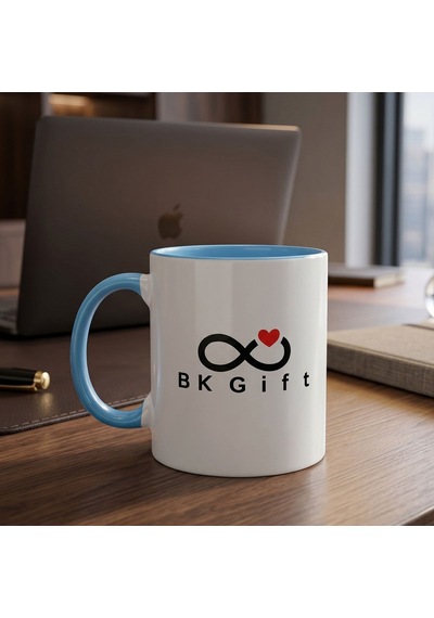 Bk Kurumsal Promosyon 10 Adet Logolu Mavi Defter Kalem Kupa Seti Kurumsal Hediye