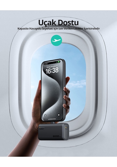 Aukey Pb-y59-gy Spark Mini 5000 Mah Portatif Type-c Powerbank - Gri