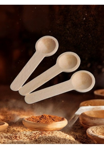 4lü Bambu Baharat Kaşığı Ahşap