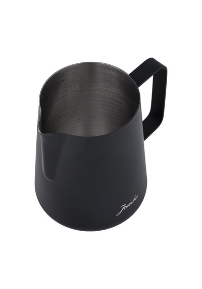Jumbo Ventı Çelik Süt Potu Siyah 700 Ml