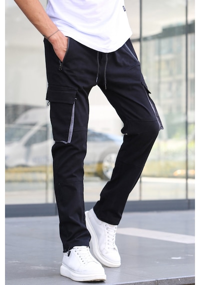 Madmext Siyah Kargo Cep Jogger Pantolon 5791 Siyah Madmext Siyah Kargo Cep Jogger Pantolon 5791 Siyah