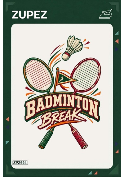 Zpz694 Badminton Break Ütüyle Uygulanabilir Transfer Baskı - 911529623