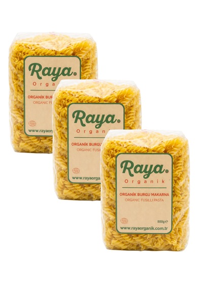 Organik Burgu Makarna 500 Gr - 3'lü Paket 500 G