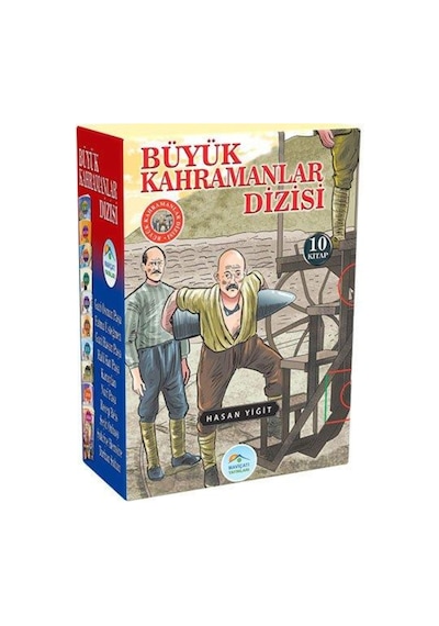 Büyük Kahramanlar Dizisi - 10 Kitap Takım - Hasan Yiğit - Mavi Çatı Yayınları