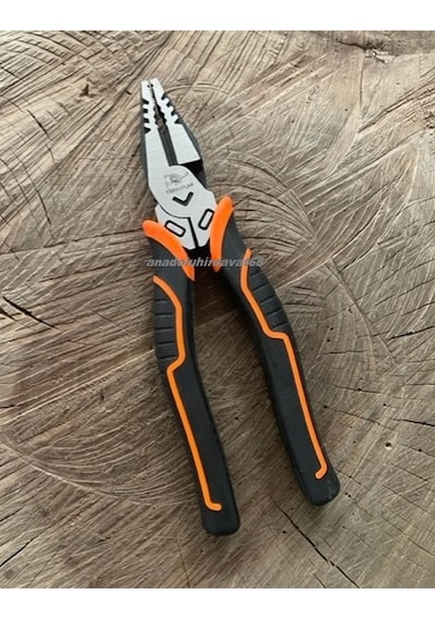 Tgt Pro 180mm Fit Pense Cobalt Çelik Pense Kombine İzoleli Çok Yönlü Pense 180mm Karbon