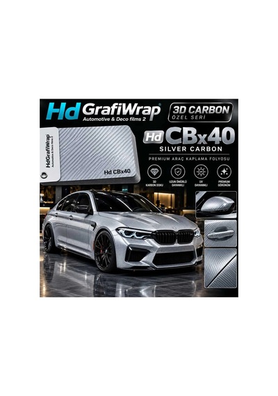 Silver Carbon Araç Folyosu 5m