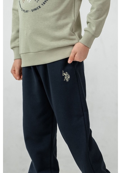 U.S. Polo Assn. Erkek Çocuk Baskılı Yeşil Uzun Kol Eşofman Takımı Us2607-c-v2 Us2607-c-v2