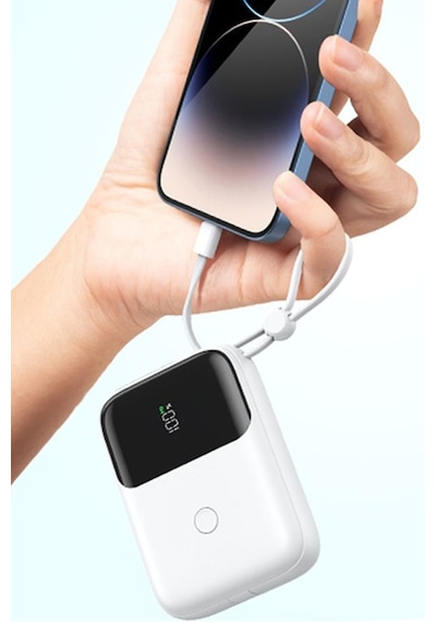 Thentech 1000mah Telefon Tablet Powerbank Küçük Taşınabilir Küçük Güçlü Portatif Powebank Beyaz