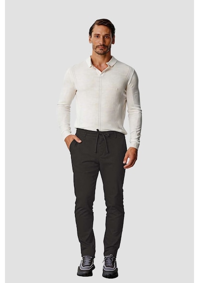 İgs Kahverengi Jogger Stil Erkek Pantolon Lastikli İpli-26050