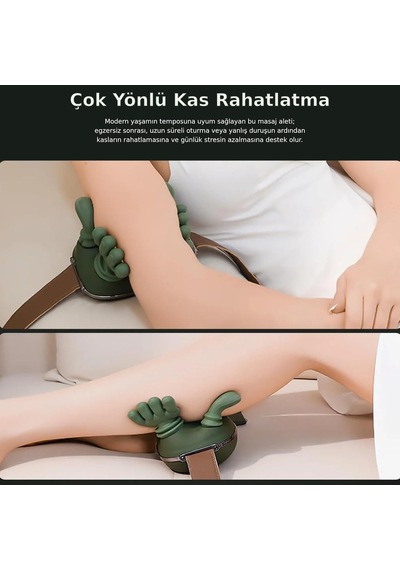 Tr Fh-670 4d Yoğurmalı Boyun Ve Omuz Masaj Aleti Isı Kompresli