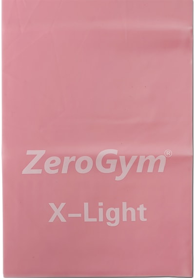Zerogym Egzersiz Bandı, Pilates Bandı, 150cmx15cmx0,35cm Pembe Çok Hafif Pembe