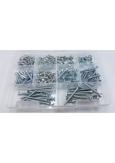 Sunta Vidası Seti 255 Parça -Ahşap Plastik V.B Vida Set N11.26206