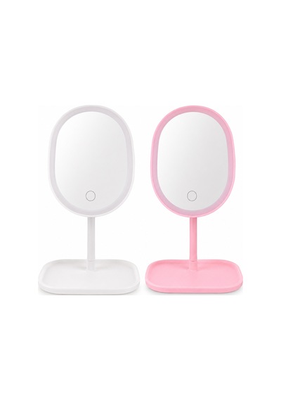 Humas Led Işıklı Masaüstü Makyaj Aynası, Dokunmatik Kontrollü, 3 Işık Modlu, Parlaklık Ayarlı, Usb Şarjlı, Tepsili Masa Aynası Pembe Humas Led Işıklı Masaüstü Makyaj Aynası, Dokunmatik Kontrollü, 3 Işık Modlu, Parlaklık Ayarlı, Usb Şarjlı, Tepsili Masa Aynası Pembe