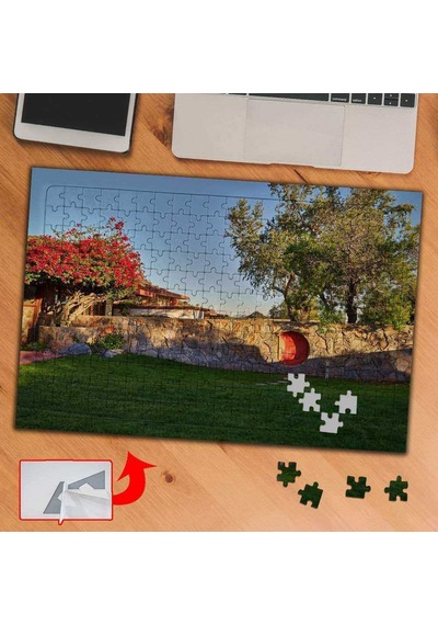 Yaz Bahçesi, Doğa, Ağaçlar 240 Parça Puzzle Yapboz Tablo-582424