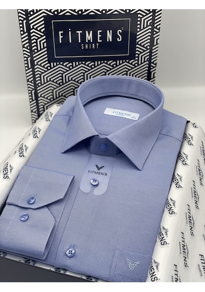 Klasik Uzun Kol Oxford Hediye Kutulu Kolay Ütülenebilir Erkek Gömlek Fs-001254 - Koyu Mavi-1795 Klasik Uzun Kol Oxford Hediye Kutulu Kolay Ütülenebilir Erkek Gömlek Fs-001254 - Koyu Mavi-1795