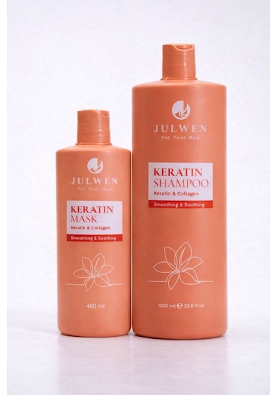 Julwen Keratin Treatment Saç Maskesi 400 ML + Keratin Şampuan 1 L