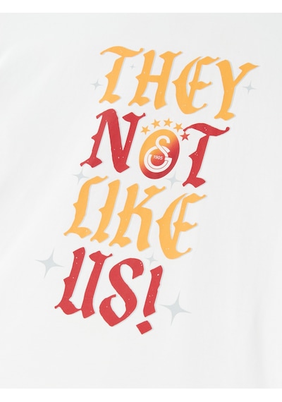 Gsstore Galatasaray They Not Like Us T-shirt E251453 Ekru