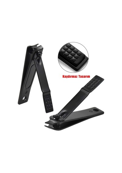 Shopytech 7 Parça Profesyonel Manikür Pedikür Seti Siyah Lüks Seyahat Çantası, Kadın & Erkek Tırnak