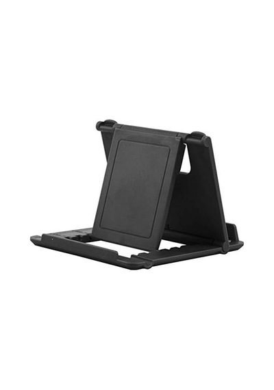 Univarsal Masa Üstü Tablet Standı 5 Farklı Açıda Ayarlanabilir Yan Veya Düz Konum Alabilen, Telefon Ve Tablet Standı Fold Stand Siyah .