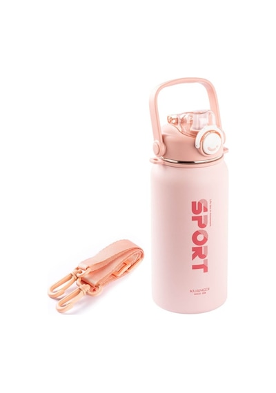 Okadı Sport Pipetli Pembe Paslanmaz Çelik Termos 1.3l Pembe