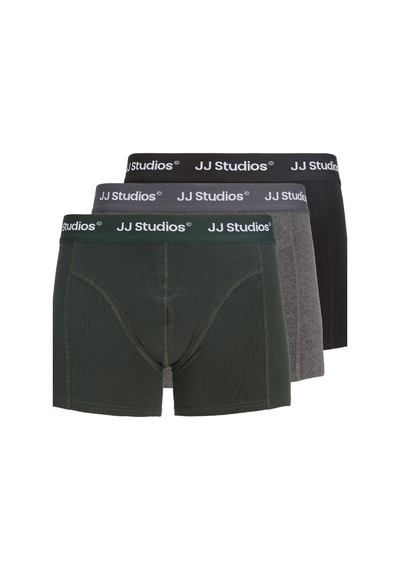 Jack & Jones Jacsoho Solid Erkek Boxer 3'lü Paket Pamuklu Rahat Siyah Jack & Jones Jacsoho Solid Erkek Boxer 3'lü Paket Pamuklu Rahat Siyah