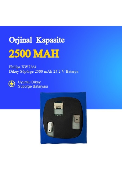 Philips Xw7264 Dikey Süpürge 2500 Mah 25.2v Batarya