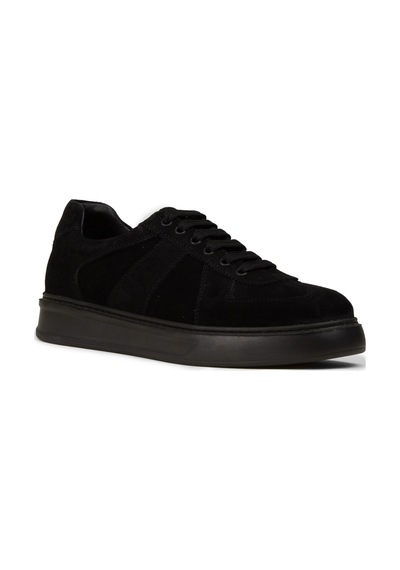 Deery Erkek Hakiki Süet Siyah Sneaker Ayakkabı - 02017msyhp01 Siyah