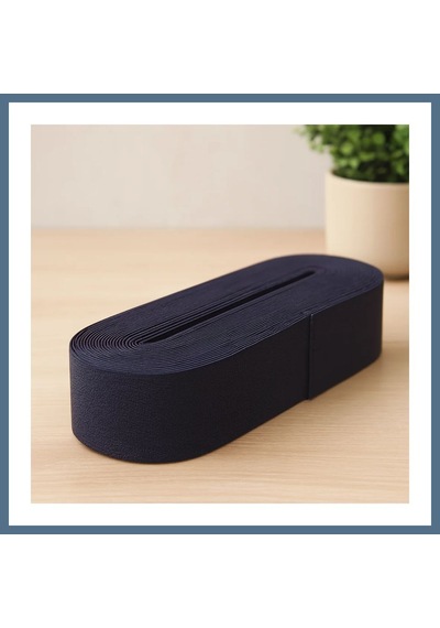 Buradabulabilirsin Paça Lastiği Yassı Geniş Siyah 4 Cm 10 M Bbz