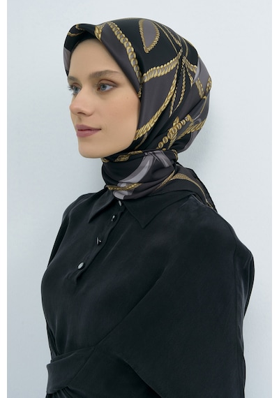 Armine Saf İpek Sura Eşarp-2026 İlkbahar-yaz- 953100d Siyah