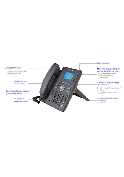 Alcatel-lucent Enterprise Ale H6 Renkli Ekran Ip Telefonu