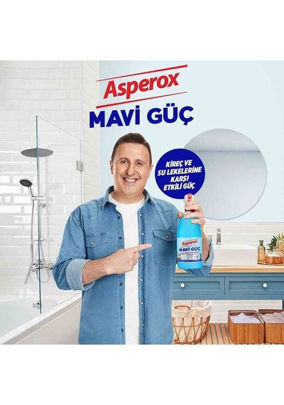 Asperox Mavi Güç Sprey 1000 Ml Ultra Kireç Pas Sökücü 16'li Paket 16'lı Set