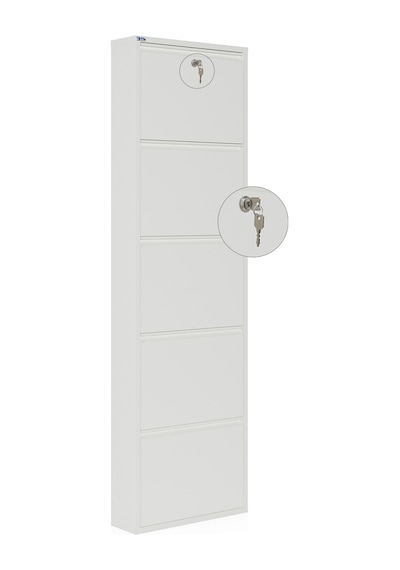 Ceha Kilitli 5'li Metal Ayakkabılık - Kar Beyaz K.AYK-5 /AB9003/KL Beyaz Ceha Kilitli 5'li Metal Ayakkabılık - Kar Beyaz K.AYK-5 /AB9003/KL Beyaz